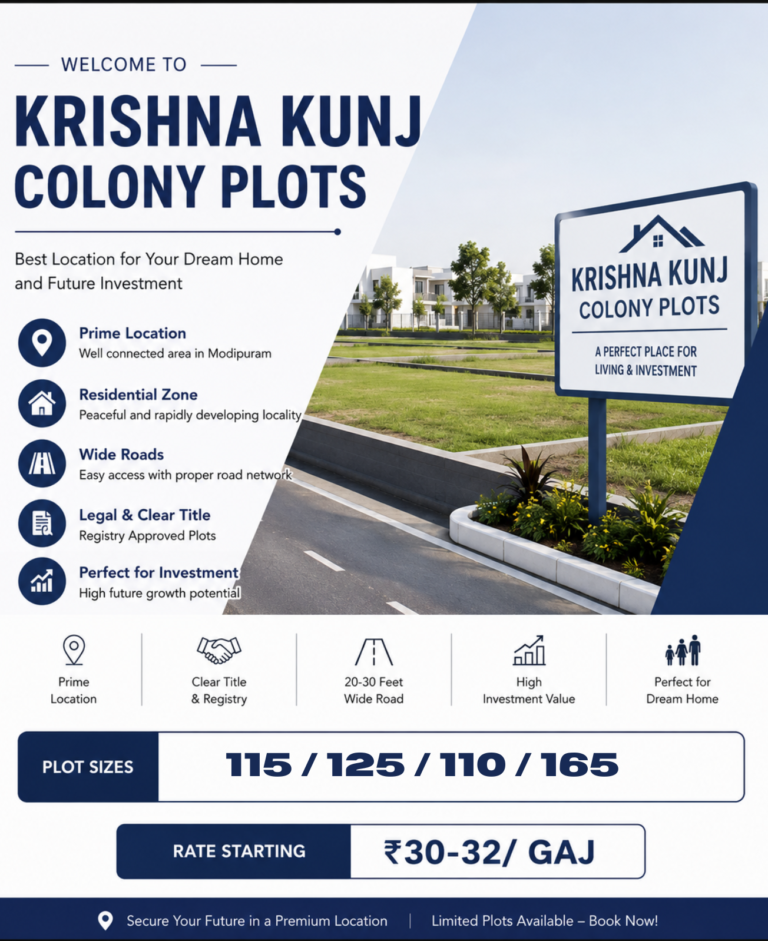 Plots for Sale in Krishna Kunj Modipuram